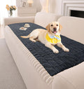 OTOB Couch Cover for Dogs Washable, Non Slip Plush Fuzzy Sofa Covers for 3 Cushion Couch All Seasons, Kids Pet Friendly Soft Cozy Furniture Protector Sofa Slipcovers (Dark Gray, 27.6" x 82.7") by OTOB