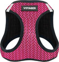 Voyager Step-in Air Dog Vest Harness - Fuchsia 2-Tone, Large | 18- 20.5" in Chest, Reflective Bands, All Weather Breathable Air Mesh, Cats Compatible, Lightweight, Fast Drying by BestPetSuppliesLLC