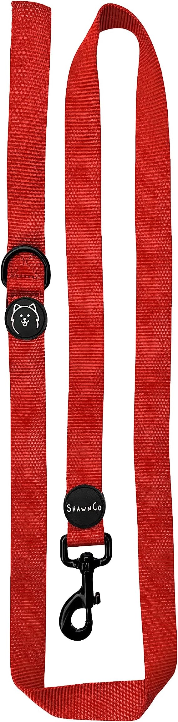 ShawnCo Dream Walk Dog Leash (Mustang Red,Small) | Soft Neoprene Handle, Premium, Durable, Nylon Pet Leash for Small, Medium and Large Dogs, For Everyday Walks and Training by SHAWNCO