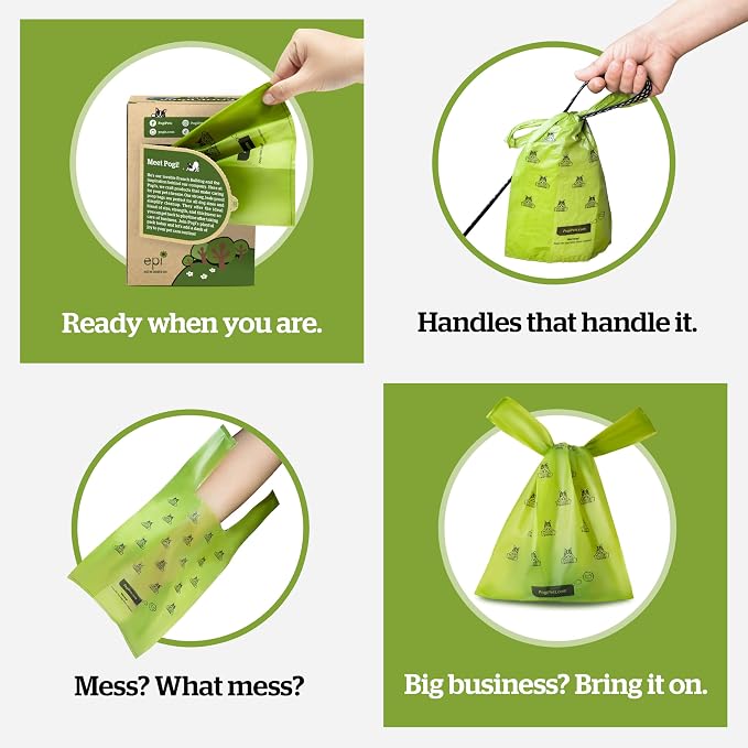 Pogi’s Dog Poop Bags with Handles – Extra-Thick, Leak-Proof, Large, Fresh Scent, 300-Count (Pack of 2) - Image 7