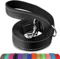 Joytale Reflective Dog Leash for Small Dogs, 5 FT x 3/4", Black | Heavy Duty Nylon Webbing, Padded Handle for Comfort, Visible at Night, for Walking & Training by Joytale