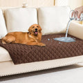 Smiry Waterproof Reversible Pet Couch Covers for Dogs | Pet Friendly, Soft Fabric, Washable Sofa Furniture Protector for Dogs Cat Kids, Checkered (30"x70", Brown/Brown) by Smiry