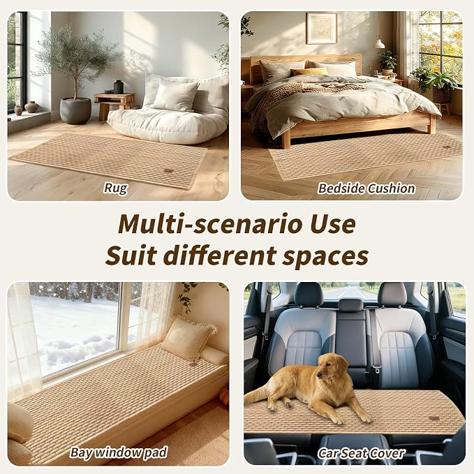 Couch Covers for Dogs Washable, Velvet Dog Couch Cover Protector, Fuzzy Plush Pet Sofa Cover for 2-3 Cushion Couch, Sofa Covers for Pets(1PC,Light Brown,27.6"x70.9",2-3 Seater Sofa Pad Cover) - Image 6