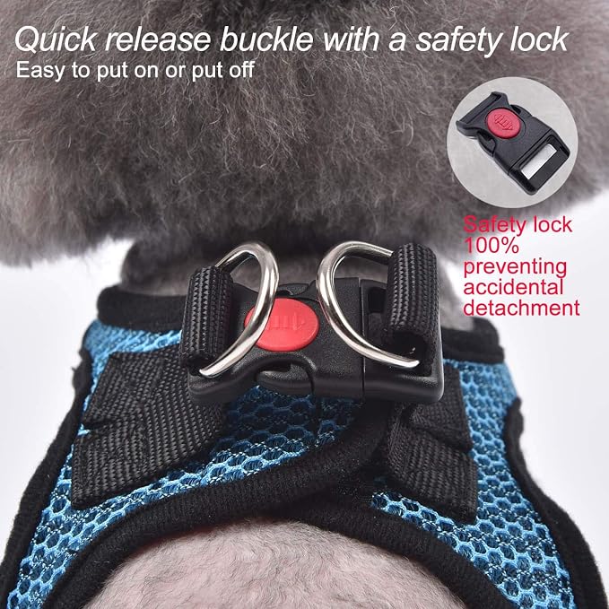 Dog Harness Step-in Breathable Puppy Cat Dog Vest Harnesses for Small Medium Dogs - Image 4
