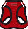 Voyager Step-in Air Dog Vest Harness - Red/Black Trim, Small | 14.5-16" in Chest, Reflective Bands, All Weather Breathable Air Mesh, Cats Compatible, Lightweight, Fast Drying by BestPetSuppliesLLC