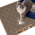 GORILLA GRIP Cat Litter Box Mat, Water Resistant, US Designed Kitty Litter Trapping Mats, Easy to Clean, Scatter Control, Less Mess and Clean Floors, Kitten Supplies for Indoor Cats, 24x17 Brown by Unknown