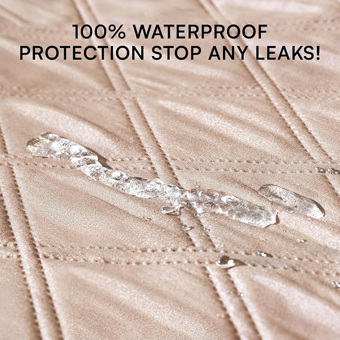Luciphia Waterproof Couch Cover for Dogs, Non-Slip Pet Sofa Protector | Non-slip waterproof couch cover scratch-resistant machine washable protects sofa bed, Beige, 30" x 70" - Image 2