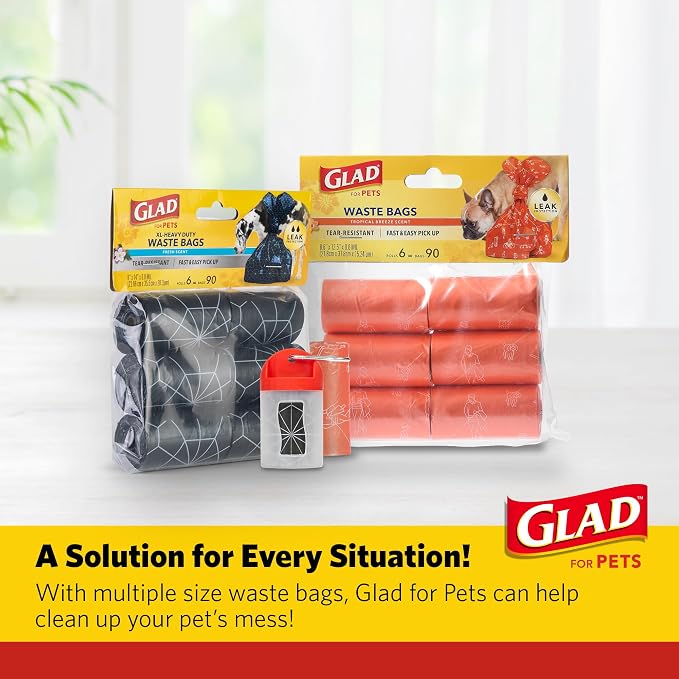 Glad for Pets Scented Dog Waste Bags, Tropical Breeze Scent, 240 Count | Tear-resistant and leak-resistant, heavy-duty design, 16 rolls, for easy daily waste cleanup, dogs, cats - Image 9