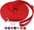 AMAGOOD Dog/Puppy Obedience Recall Training Agility Lead-15 ft 20 ft 30 ft 50 ft Long Leash-for Dog Training,Tie Out,Play,Safety,Camping (15Feet x 1Inch, Red) by DOGLEASH
