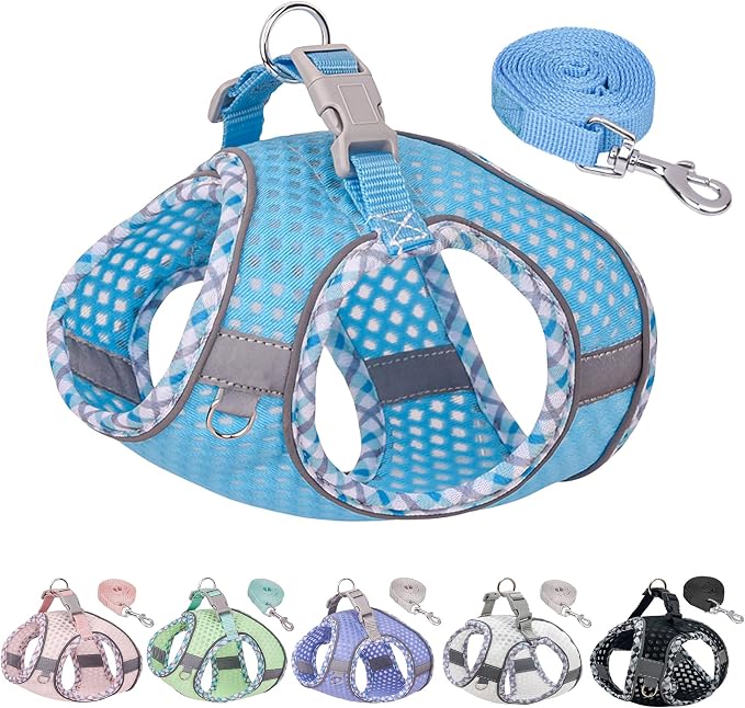 Summer Pet Supply No Pull, Step in Adjustable Dog Padded Harness | Vest Harness for Hot Weather, Escape Proof Ultra Thin Soft Easy to Put on Small Dogs Blue S by PetSuppliesManufacturer