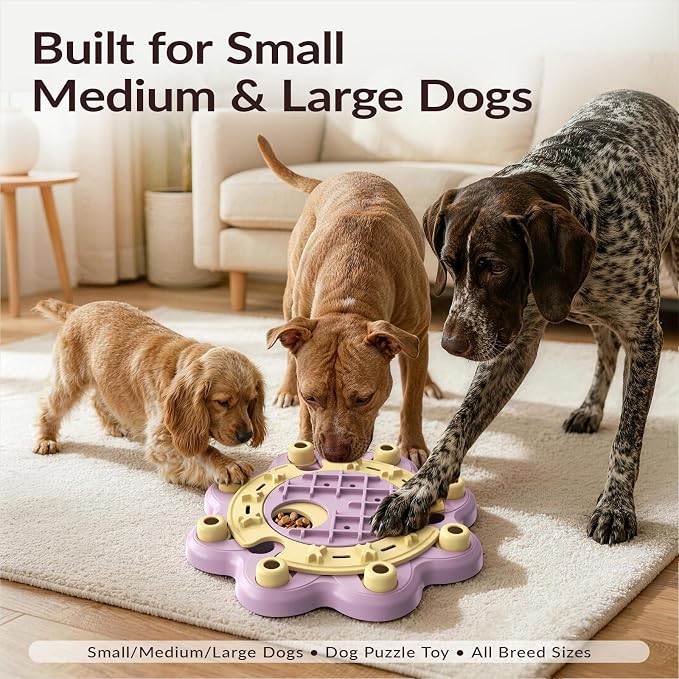 KADTC L Size 3 Levels, Dog Puzzle Toy, Slow Feeder & Enrichment for Dogs | Beginner-to-advanced step-by-step challenge offers brain exercise, burns energy, fights boredom, builds focus, curbs gulping. - Image 8