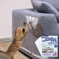 Anti Cat Scratch Furniture Protector 12-Pack Single-Sided, Heavy-Duty Self-Adhesive Tape, No Residue for Couch, Doors & Walls NO PINS by Polamg
