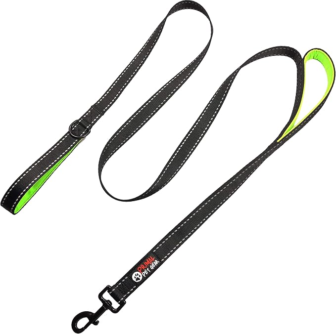 Dog Leash 6ft Long,Traffic Padded Two Handle,Heavy Duty,Reflective Double Handles Lead for Control Safety Training,Leashes for Large Dogs or Medium Dogs,Dual Handles Leads(Black) - Image 8