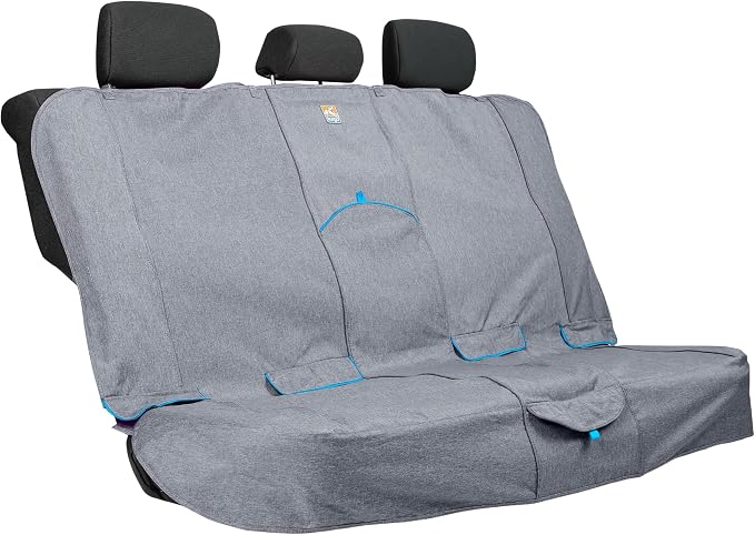 Kurgo Heather Bench Seat Cover, Charcoal, 55" Wide | Protects Bench Seats from Muddy Paws & Pet Hair, Waterproof, Stain Resistant, Secure Fit, For Cars & SUVs by Kurgo