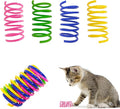 Cat Spring Toys 30 Packs, Plastic Colorful Springs Cat Toys for Cat Kitten Pets, Interactive Cat Toys for Indoor Cats and Kitten by YULOYI