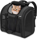 Pecute Cat Backpack with Widened Interior Space, Upgraded Dog Backpack Carrier with Various Ways to Carry, Pet Backpack with Breathable Mesh, Pet Travel Carrier with Soft Padded,Dark Grey | Breathable Mesh, Reinforced Support, Various Carry Ways, Ergon... by pecute