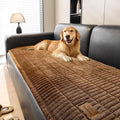 Couch Covers for Dogs, Velvet Dog Couch Cover, Pet Couchs Covers for 3-4 Seater, Couchs Protector for Dogs, Sofa Cover for Pets Washable(1PC, Dark Brown, 27.6"×94.5", 3-4 Seater) by PJLZJFBY