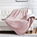 Soft Waterproof Blanket for Bed Couch Sofa, Dusty Pink, 60x80 inches | Liquid Pee Proof Pet Blanket for Dog Puppy Cat, Reversible Sherpa Fleece Blanket for Couch Cover, Furniture Protector by Yaning