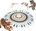 Potaroma Cat Toys Chargeable, 3in1 Hide and Seek for Kittens, Interactive Automatic Play, Fluttering Butterfly, Moving Wand Feather, Indoor Kitty Exercise 22.8 Inch Cover for All Breeds | Automatic Play, Fluttering Butterfly, Moving Wand Feather, Indoo... by Potaroma