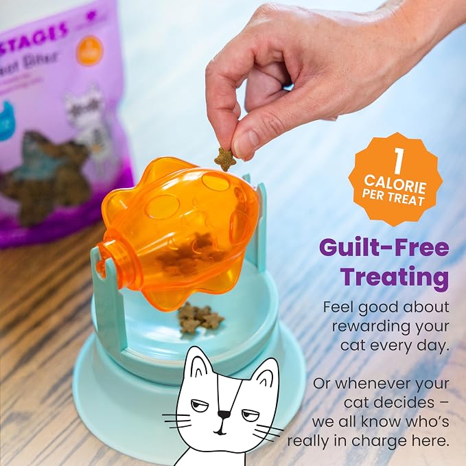Catstages by Nina Ottosson Purrfect Bitez Natural Crunchy Cat Treats for Puzzles, Toys, Feeders, & Training, USA-Made, Real Chicken Flavor, 4oz (Pack of 2) - Image 6