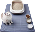 Extra Large Cat Litter Mat 47" x 35" Silicone Litter Trapping Mat for Scatter Control, Catcher for Kitty Litter, Non-Slip Waterproof Floor Protector, Easy to Clean, Gray by Unknown