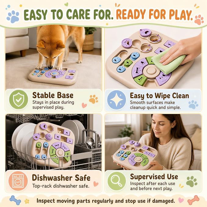 Interactive Dog Puzzle Toys for Smart Dogs - Mental Stimulation Puzzle Toys for Small & Medium Dogs, Treat Dispensing Dog Enrichment Toys for Beginner Dogs - Image 7
