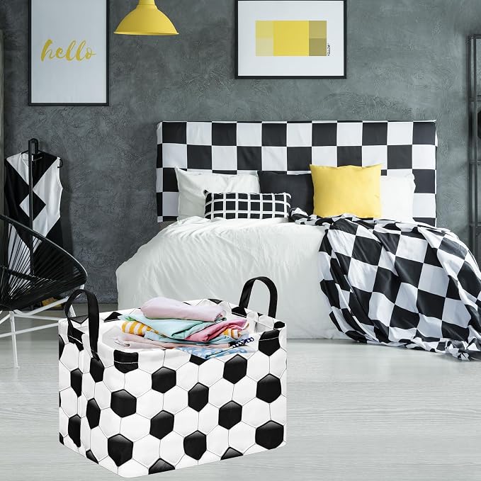 Boys Gifts Storage Basket Foldable Laundry/Toy Organizer Bin Waterproof Towel Basket with Handles, Gift Basket for Bedroom Decor & Home Organization - Image 3