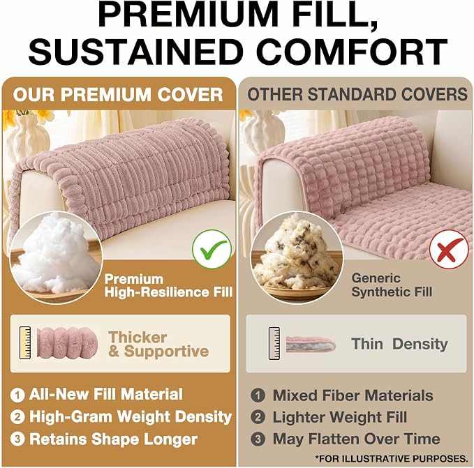 hyha Couch Cover for Dogs, Washable Non Slip Plush Flannel Sofa Protector | Thick Flannel, Anti-Slip Backing, Pet Hair & Scratch Protection, Fits Sofa & Loveseat (2 Pack 20" x 24") - Image 10