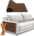 Catify Peel & Stick Cat Scratching Mat - Brown, L:39" | 39" x 15", Self-Adhesive Scratch Carpet, Furniture Protector for Couch, Sofa, Wall & Door, Indoor Kittens & Cats by BestPetSuppliesLLC