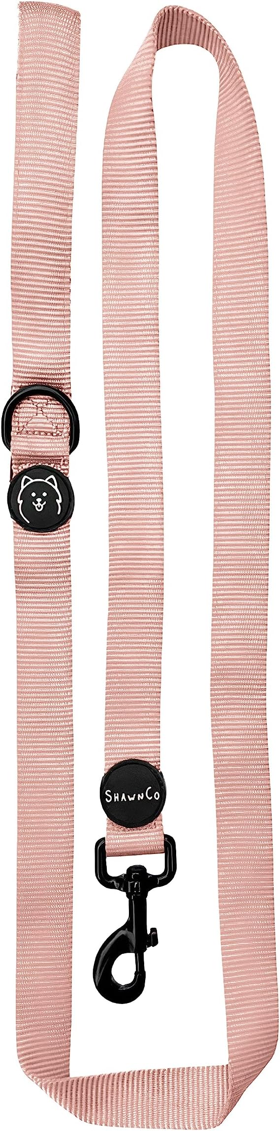 ShawnCo Dream Walk Dog Leash (Rose Gold,Small) | Soft Neoprene Handle, Premium, Durable, Nylon Pet Leash for Small, Medium and Large Dogs, For Everyday Walks and Training by SHAWNCO