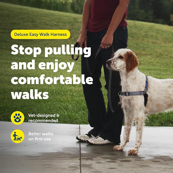 PetSafe Easy Walk Deluxe Dog Harness, No Pull Dog Harness – Perfect for Leash & Harness Training – Stops Pets from Pulling and Choking on Walks – Medium, Steel - Image 5