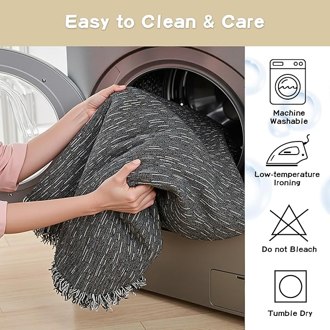 MYSKY HOME Chair Covers Armchair, Recliner Chair Cover Dark Grey Couch Cover, Sofa Cover for Sectional Sofa L Shape Oversized Couch Covers Protector for Dog Pet Couch Throw Slipcover Washable, 71"X91" - Image 5