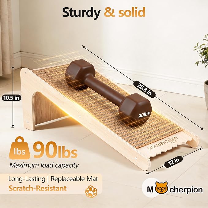 Natural Cork cat Scratching Post-Cat Scratchers- Scratch Pads for Indoor-Cats Scratching Board-cat ramp-cat Scratch Cardboard with Toy,Replaceable use-Eco-Friendly Sustainable-cat Gifts - Image 5