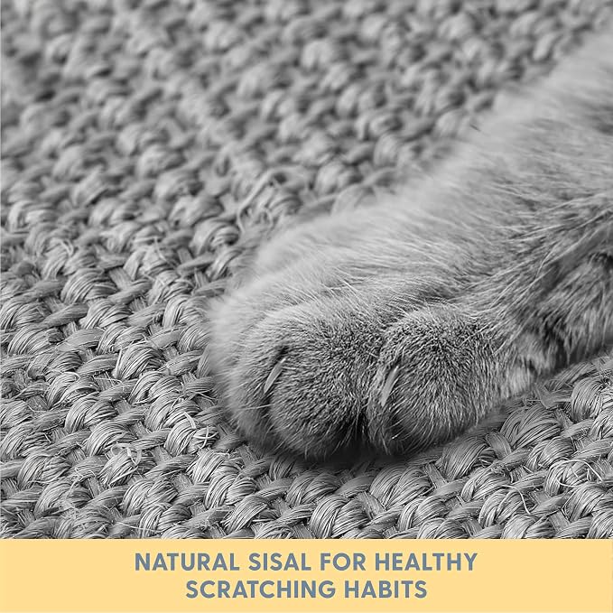 The Cat Ladies Cat Scratch Furniture Protector Mat - Couch Protector from Claws - Anti Scratch Furniture Protectors from Cats Scratching - Sisal Scratcher Pad with Pocket - Grey - Image 3