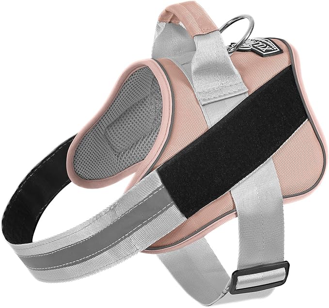 Dog Harness, No-Pull Reflective Dog Vest, Breathable Adjustable Pet Harness with Handle for Outdoor Walking - No More Pulling, Tugging or Choking by Bolux