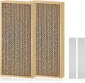 HappyFreeSX Splicing Cat Scratch Pad: Cat Scratchers for Indoor Cats and Kitten, 2 Pack Cat Scratching Pad, Cat Scratcher Cardboard, Cat Scratching Pad, Premium Scratch from Cats, Double-Sided Design | Cat Scratchers for Indoor Cats and Kitten by HappyFreeSX