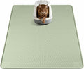 Silicone Cat Litter Mat for Litter Box 40”x40” Large Cat Mat, Green | Waterproof, Non-Slip, Leak-Proof Rug Mat with Lip, Easy to Clean, Extra Large Litter Catcher Mat for Floor by Bartuke