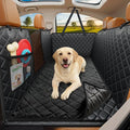 URPOWER Hard Bottom Dog Car Seat Cover, Back Seat Extender with Blanket | 2 in 1 Design, Non-Slip Blanket, 400 lbs Support, 40% More Space, Waterproof, Fits Cars & SUVs, Mesh Window, Easy Care by URPOWER