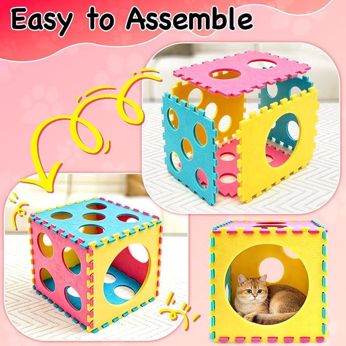39 Pcs Cat Toys for Indoor Cats, Interactive Fun | Kitten Feather Wand, Catnip Toys, Chew Rope, Springs and Balls, Boredom Relief, Safe and Durable, for All Breeds - Image 6