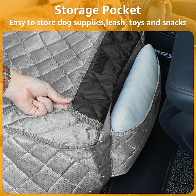 PETICON Waterproof Front Seat Car Cover, Full Protection Dog Car Seat Cover | Side Flaps, Nonslip, Scratchproof, Fits Cars, Trucks, SUVs, Jeep - Image 7