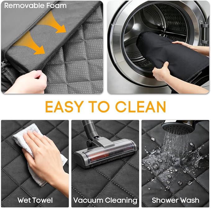 PETICON SUV Cargo Liner for Dogs, Pet Trunk Cover with Cushioned Sides | Full Coverage Non-Slip Cargo Cover with Bumper Flap Protector, Waterproof 600D Oxford, 28D High-resilience Foam, Safer Rides - Image 8