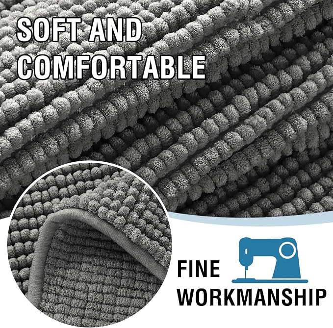 H.VERSAILTEX Plush Chenille Couch Armrest Cover 2 Packs Thick and Soft Sofa Covers Furniture Protector Cover for Pets (27.5" x 27.5", Grey) - Image 4
