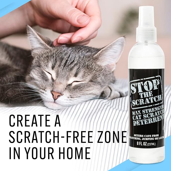 Stop the Scratch Cat Scratch Spray Deterrent – Rosemary Oil, 8 oz (Pack of 3) - Image 8