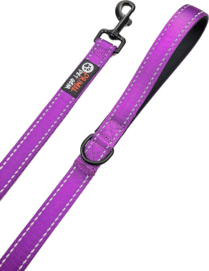 Dog Leash 6ft Long,Traffic Padded Two Handle,Heavy Duty,Reflective Double Handles Lead for Control Safety Training,Leashes for Large Dogs or Medium Dogs,Dual Handles Leads(Purple) - Image 6