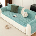 Sofa Couch Cover, Sofa Covers for Dogs Washable, Non-Slip Striped Sofa Slipcovers for Sectional Sofa, Sofa Cover Furniture Protector for L Shaped(Blue, 27.6"x 82.7") by MDSASFD