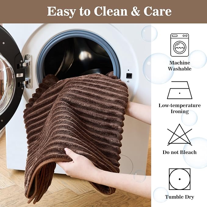 MYSKY HOME 100% Waterproof Couch Cover, Couch Covers for Dogs Washable, Non Slip Couch Covers for 2 Cushion Sofa Pet Friendly, Sofa Covers Slipcovers Furniture Protector Dog Bed Cover, Brown, 35"x63" - Image 7