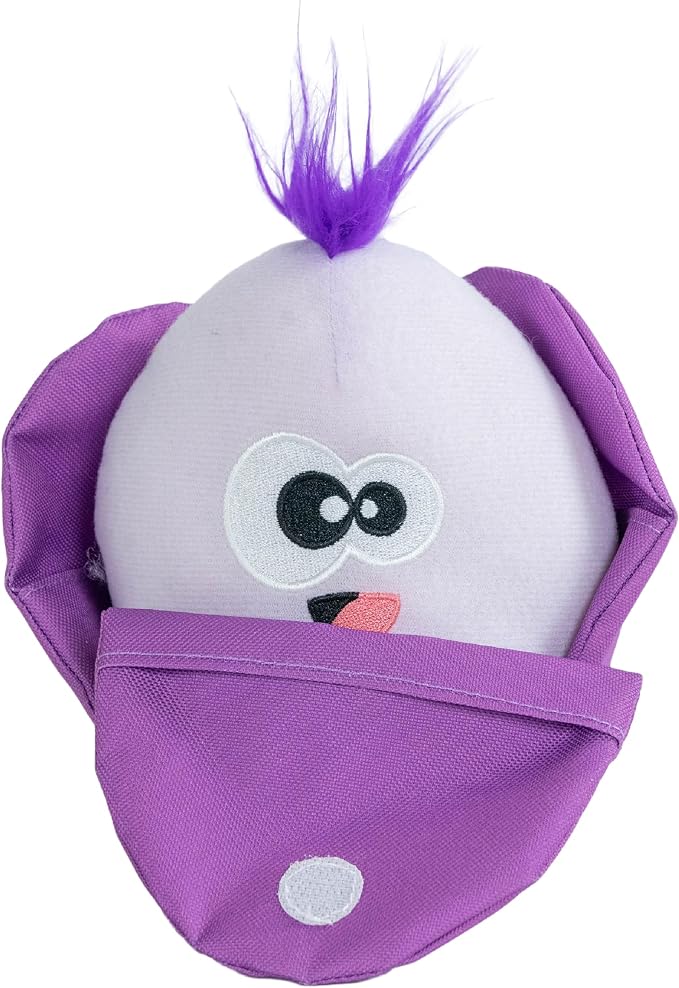 Outward Hound by Nina Ottosson Hide N' Find Interactive Plush Dog Puzzle, Durable Dog Toy, Plush Enrichment Toys, Cauliflower, Purple by OutwardHound