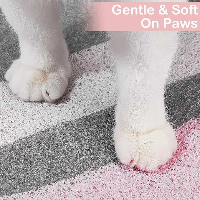 Unicorn Catcher Large Cat Litter Mat, 40"x30" Litter Trapping Mat | Kitty Litter Mat With Soft PVC Loop Mesh And Non-Slip Backing For Easy-Clean Floor Protection And Home Decor - Image 5