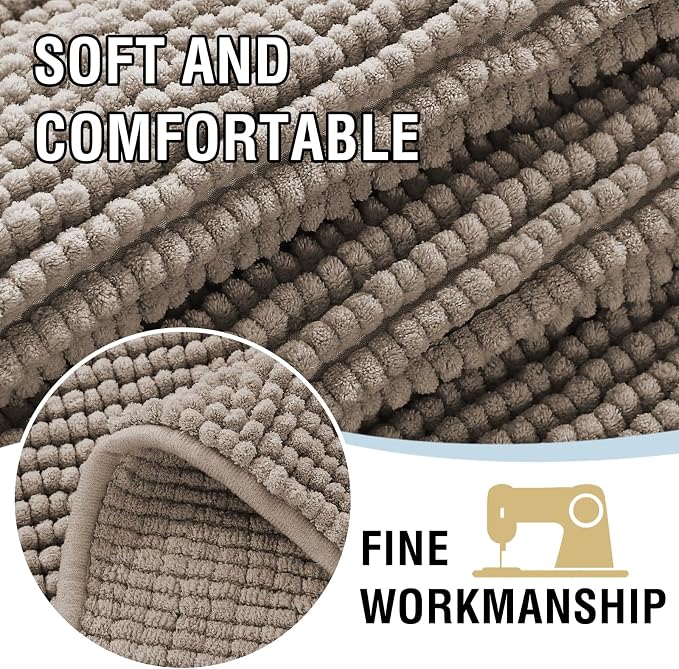 H.VERSAILTEX Plush Chenille Couch Cover for Dogs Pets Blanket for Bed Anti-Slip Soft and Durable Furniture Protector for Small Medium Large Cats Washable (52" x 82", Taupe) - Image 4