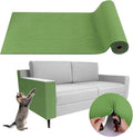 LSGCQ Cat Scratch Mat Self Adhesive Cat Scratch Furniture Protector | Self Adhesive Cat Scratching Mat Replacement for Cat Tree Post Couch Wall Furniture Protector (78.7" x 15.8", Green) by LSGCQ